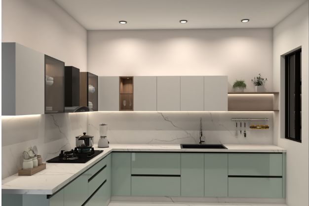 Top 10 L-Shaped Modular Kitchen Designs | Betula Kitchen