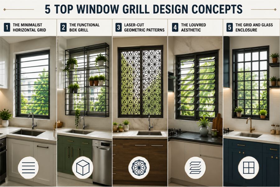 5 Top Window Grill Design Concepts for 2026